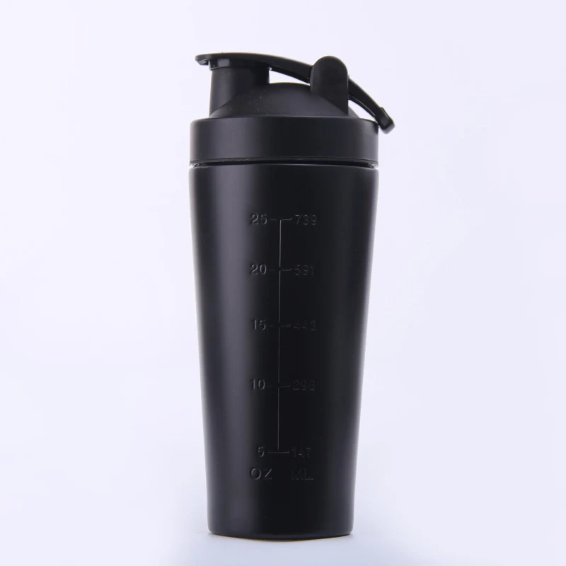 Fabrika Toptan Paslanmaz Çelik Protein Tozu Shaker Kupası Çok Fonksiyonlu Fitness Spor Su Kupası Moda Hediye Kupası. — Fotoğraf 2