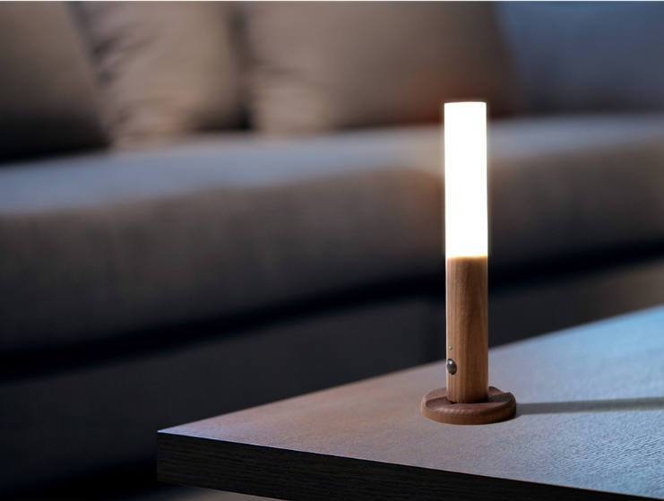 Title 16, Auto LED USB Magnetic Wood Wireless Night Light...