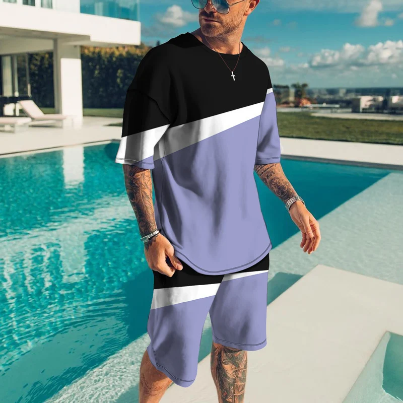 Men's Trendy Casual Beach Style Texture 3D Digital Suit, a comfortable and stylish outfit perfect for a relaxed day at t — photo 10