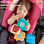 Cubo Sensorial Busy Jenga Puzzle Inteligência Seis Poliedros Educação Infantil Desenvolve Habilidades Motoras Finas e Lógica. — foto 4