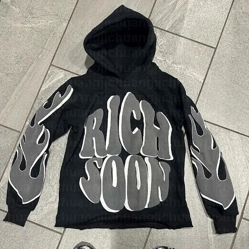 Title 9, Moletom Winter Letters Puff Print unissex, solt...