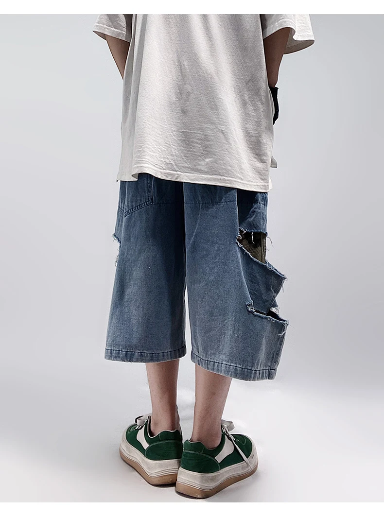 Title 5, Męskie Szorty Proste Retro Plus Size Luźne, Wyg...