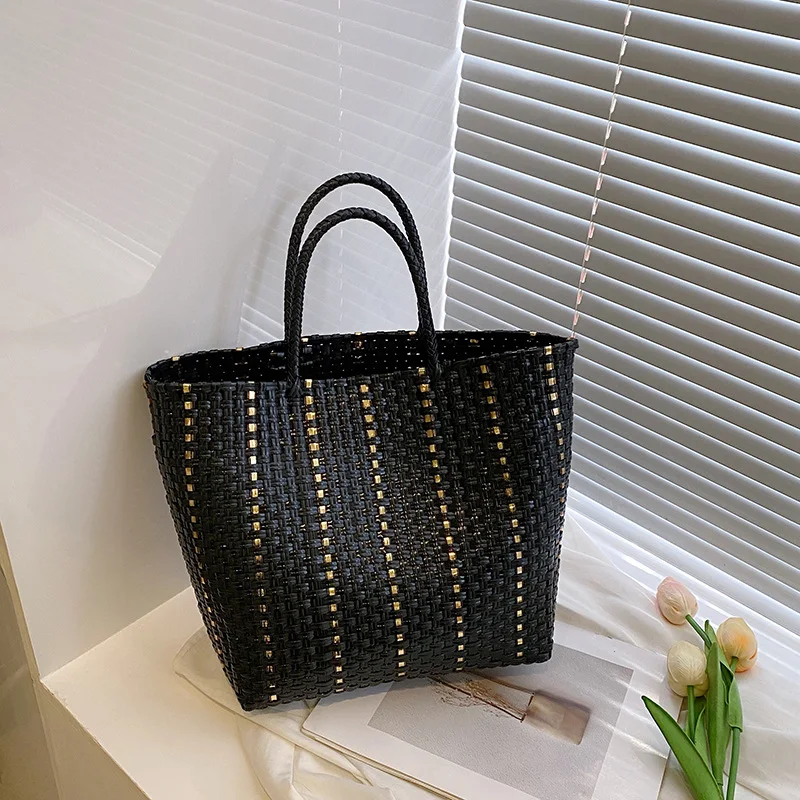 Title 6, Bolsa de mão feminina popular e versátil em tec...