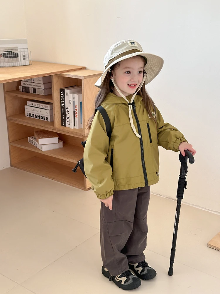Title 7, Giacca con cappuccio ampia per bambini per este...