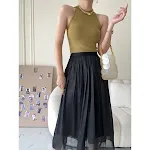 Saia guarda-chuva Moonlight Yarn, verão, comprimento médio, design drapeado. Leveza e elegância para o seu verão. — foto 1