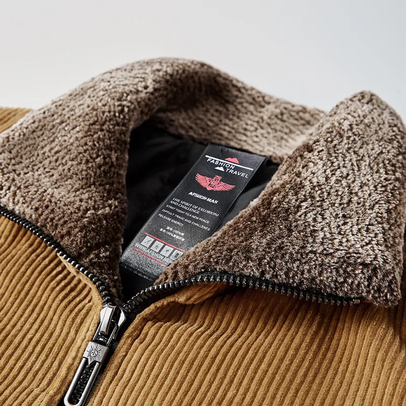 Giacca a vento uomo autunno inverno stile casual tecnico, ideale per il lavoro e le attività all'aperto, calda e protettiva, design funzionale e moderno — foto 8