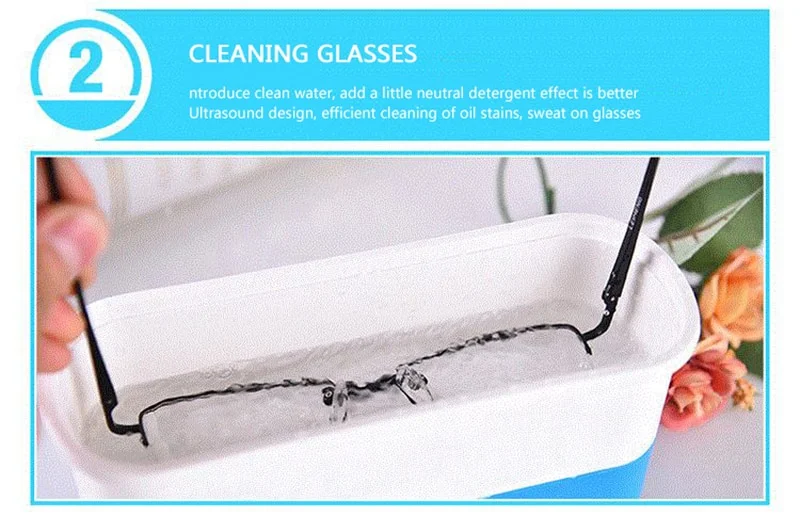 Title 3, Analog ultrasonic cleaner for deep and efficien...