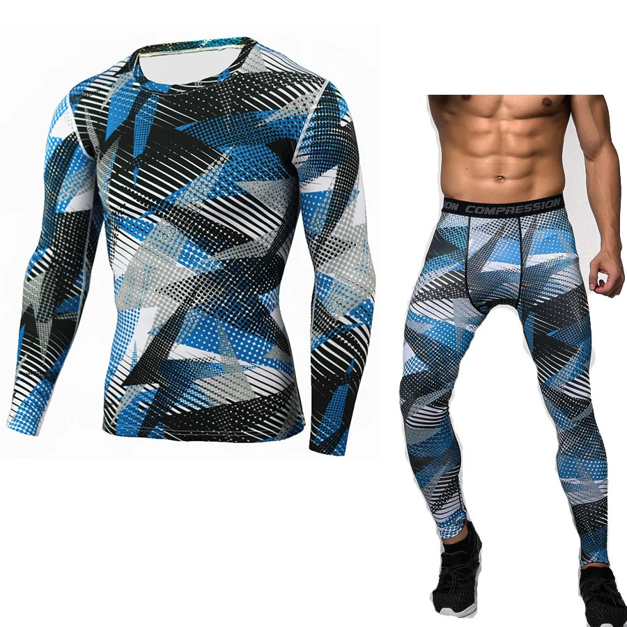 Men's thermal fitness suit perfect for cold weather workouts. Enhances sweating, boosts athletic performance, and provid — photo 9
