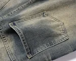 Men's American Retro Washed Jeans Classic Style Comfortable Fit Perfect for Everyday Wear Vintage Look Durable Fabric Re — photo 13