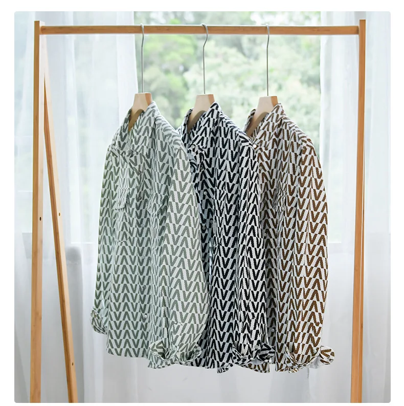 Camisa masculina casual solta manga longa xadrez estampada, perfeita para um visual descontraído e confortável no dia a dia. — foto 10