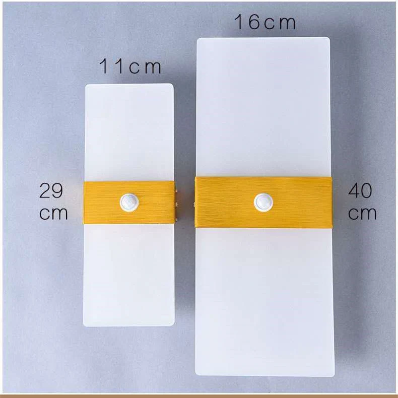Title 1, LED Human Body Sensing Wall Bedside Lamp. Smart...