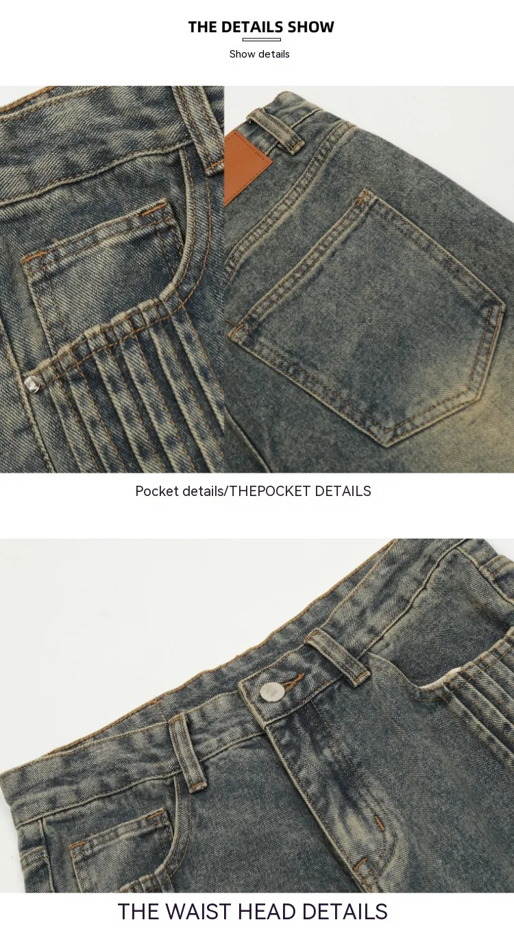 Title 10, American High Street Side Creases Design Zipper...