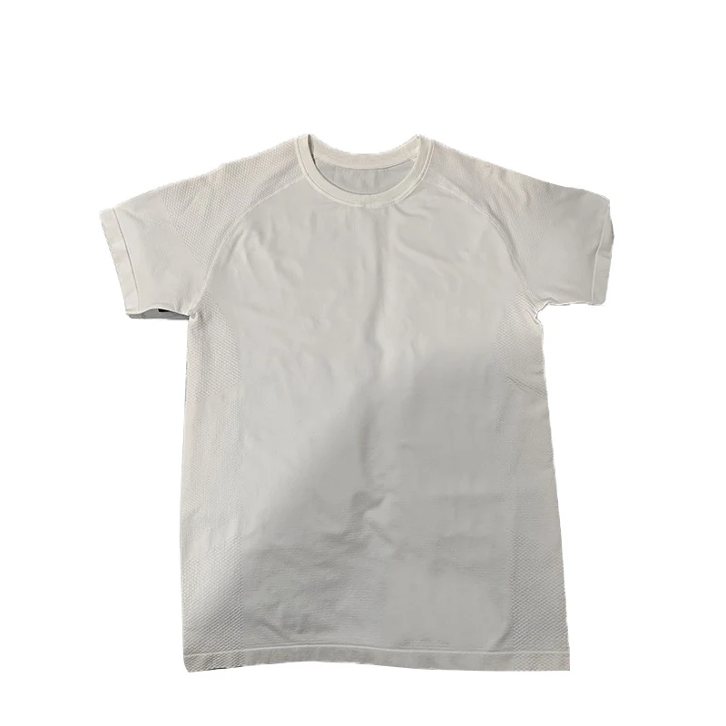 Men's Seamless Jacquard Round Neck Top Breathable and comfortable for a modern and versatile style. Perfect for everyday — photo 3
