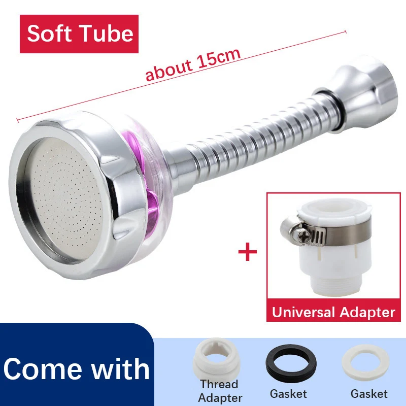 Splashproof Kitchen Faucet Universal Joint Extender for Home Shower Enhanced Reach and Convenience in your kitchen — photo 6