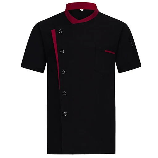 Title 6, Roupa de chef de hotel manga curta masculina pa...