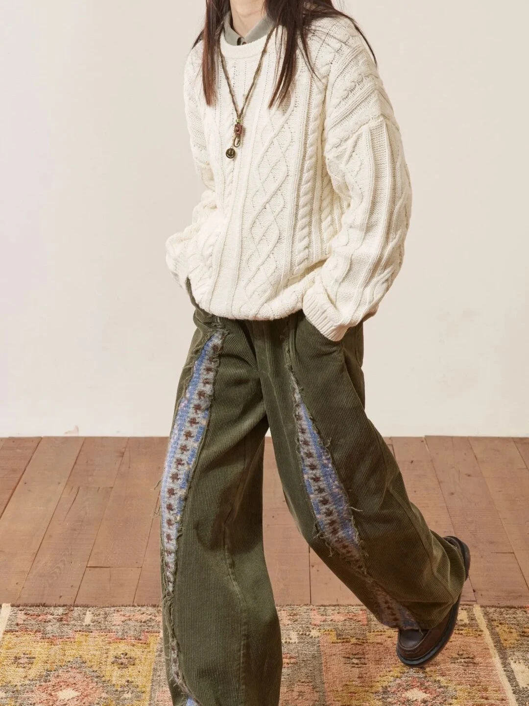 Casual Pants with Personality Stitching and Mop Trousers Effect, Offering Comfortable and Stylish Everyday Wear. Relaxed — photo 4