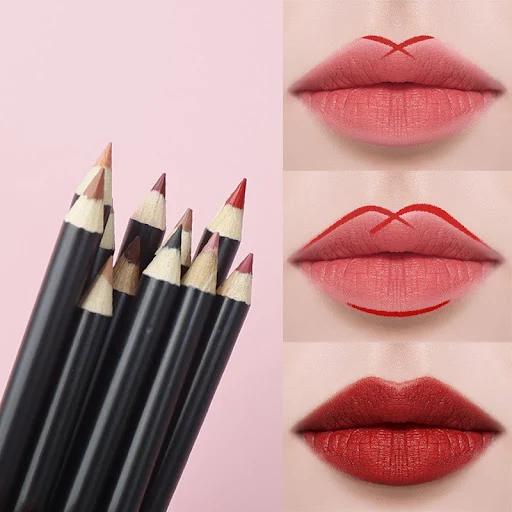 Title 13, 20 Color Black Pen Holder Lip Liner Waterproof ...