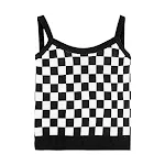 Black and white suspenders