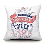 Santa Elk Pillow Cover Lumbar Pillow Car Pattern for festive comfort and style. Add a cozy touch to your home or car wit — photo 34