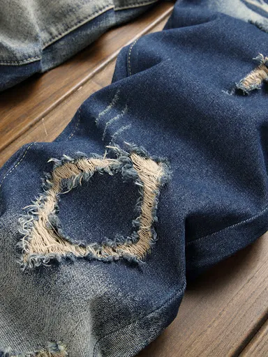 Title 9, Jeans Uomo Strappati alla Moda Confortevoli, Pa...