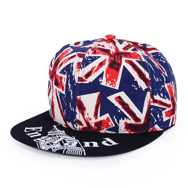 Women's Pozi-British Flag Flat-brim Sun Hat, stylish sun protection and a modern design, perfect for sunny days, festiva — photo 5