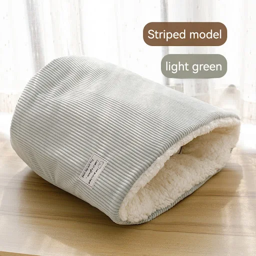 Title 1, Winter Round Large Barrel Cotton Velvet Cat Nes...