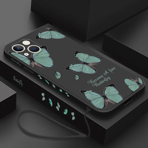 Title 6, Butterfly Phone Case for iPhone 14 Pro Max 11 1...