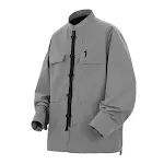Jaqueta funcional masculina solta estilo chinês com gola alta. Casaco casual no estilo chinês para homens, perfeito para um visual moderno e confortável. — foto 3