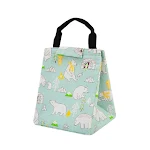 Bolsa térmica portátil para almoço de estudantes, algodão e linho com folha de alumínio. Mantém alimentos frescos e a temperatura ideal. — foto 1