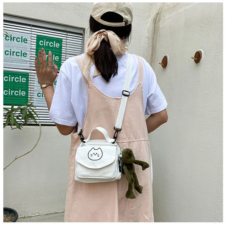 Bolsa pequena de ombro Mori Series Korea Xiaoqing, estilo mensageiro. Compacta e elegante, perfeita para carregar seus itens essenciais com charme. — foto 1