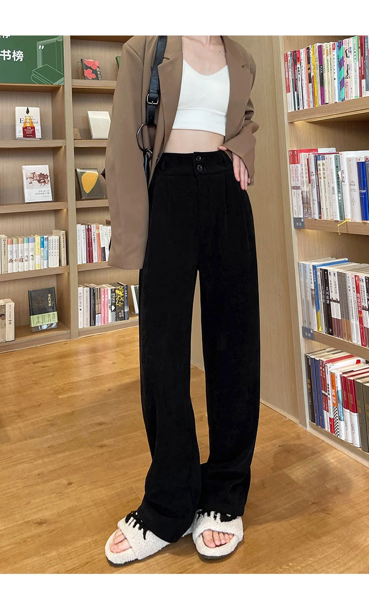 Women's Chenille Fleece Wide-leg Pants — photo 16