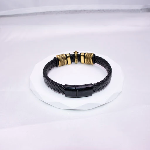 Title 8, Pulseira Tecida Cruz Masculina Punk Acessório R...