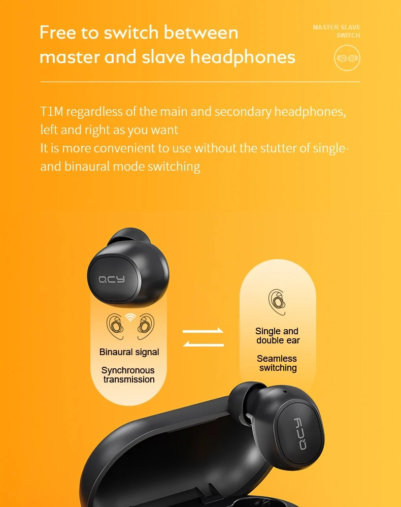 Title 18, QCY T4 True Wireless Mini Invisible Earbud In-E...