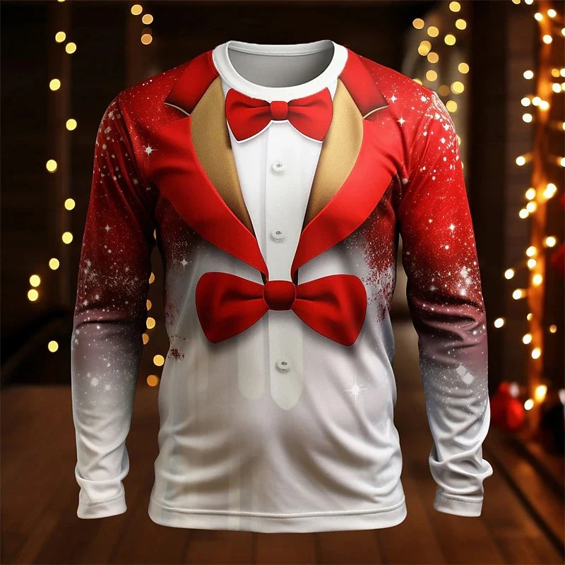 Suéter de gola redonda com estampa digital 3D para homens e mulheres, moda moderna e confortável, ideal para um visual estiloso e único. — foto 9