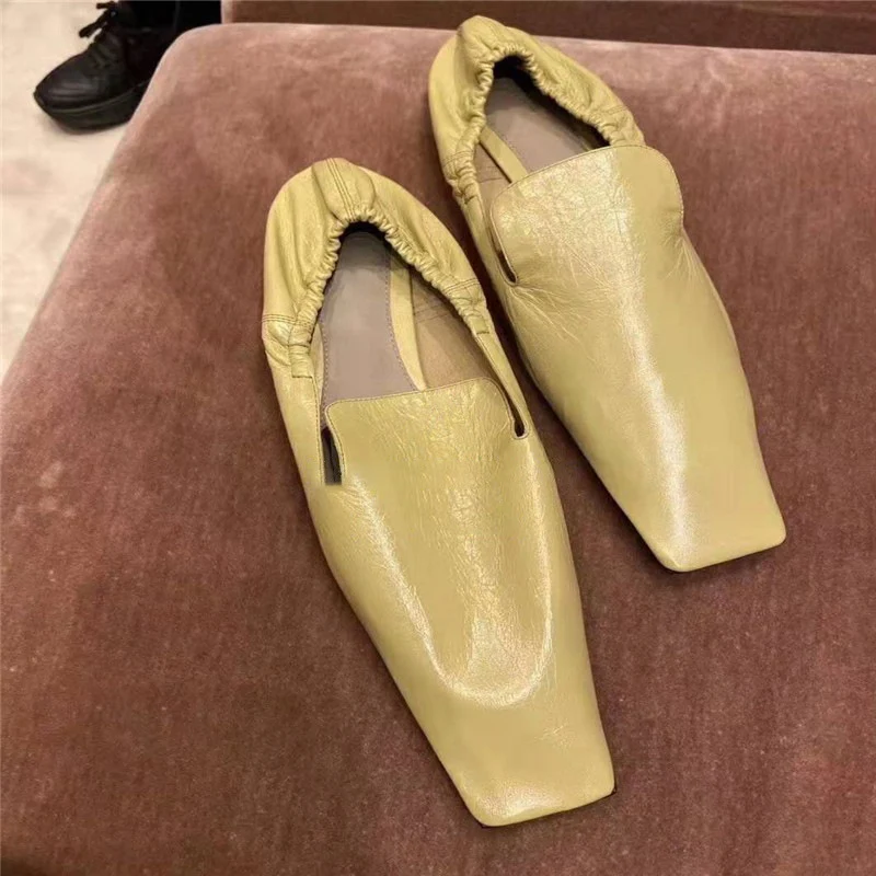 Title 4, Retro Flat Womens Shoes Shallow Mouth Soft Sol...