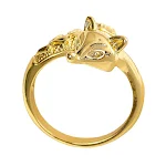 Anel de Raposa Dourada Ajustável, Simples e Elegante para Personalidade com Estilo, Acessório Perfeito para Expressar sua Individualidade. — foto 1