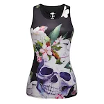 Sleeveless Digital Print Sexy Slim T-shirt — photo 8