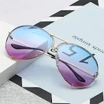 Gold frame basket purple