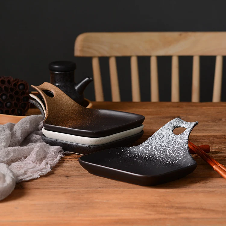Title 2, Irregular Snack Ceramic Tableware, Hotel Simple...
