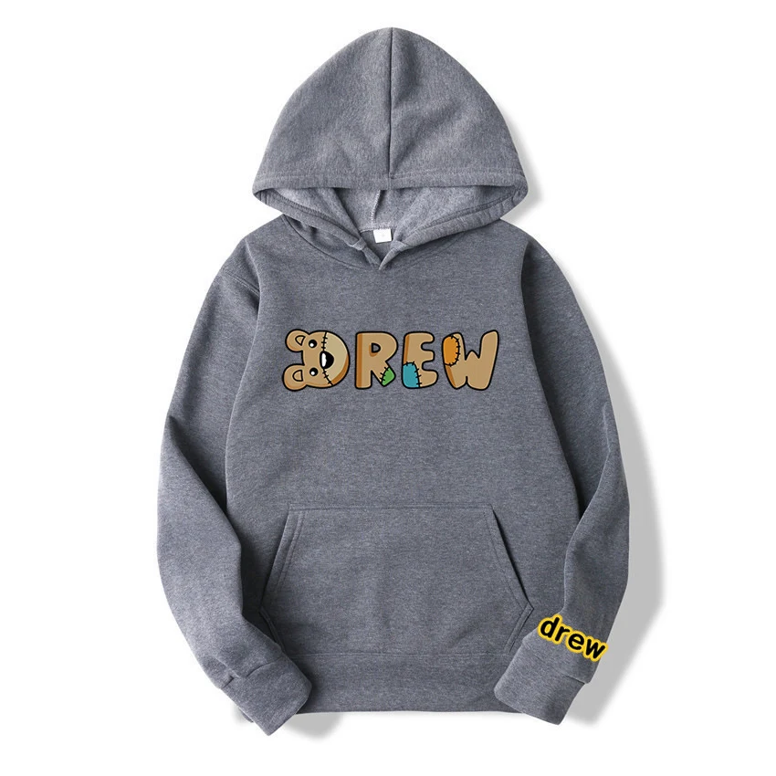 Men's Smiley Print Loose Hooded Sweatshirt, offering ultimate comfort and a relaxed fit. Perfect for casual wear, provid — photo 7