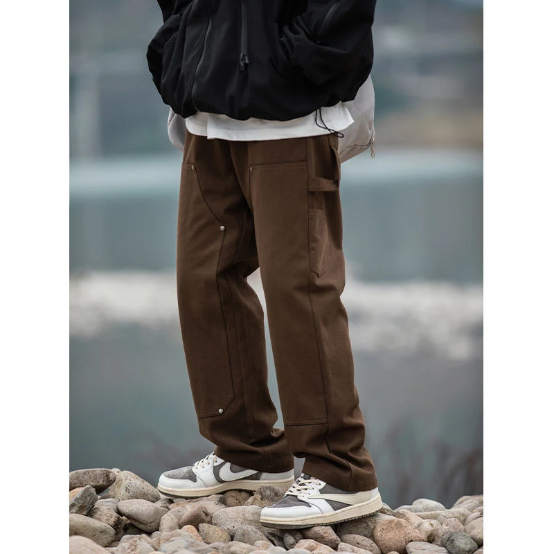 Heren Retro Straight Casual Broek Klassieke Stijl Comfortabel en Veelzijdig Ideaal voor Dagelijks Gebruik en Verschillende Outfits — foto 8