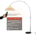Luminária de chão de pesca com botão. Iluminação perfeita para ambientes e leitura. Design moderno e fácil de usar, criando um ambiente acolhedor e funcional. — foto 15