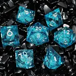 Jogo de tabuleiro Dados de Coração com fluxo de resina líquida. Adicione um toque visualmente incrível às suas partidas e torne-as memoráveis. — foto 4