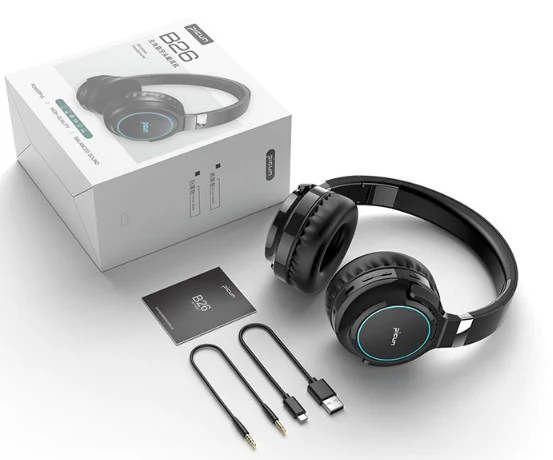 Title 2, Fones de ouvido Bluetooth com arco luminoso e d...