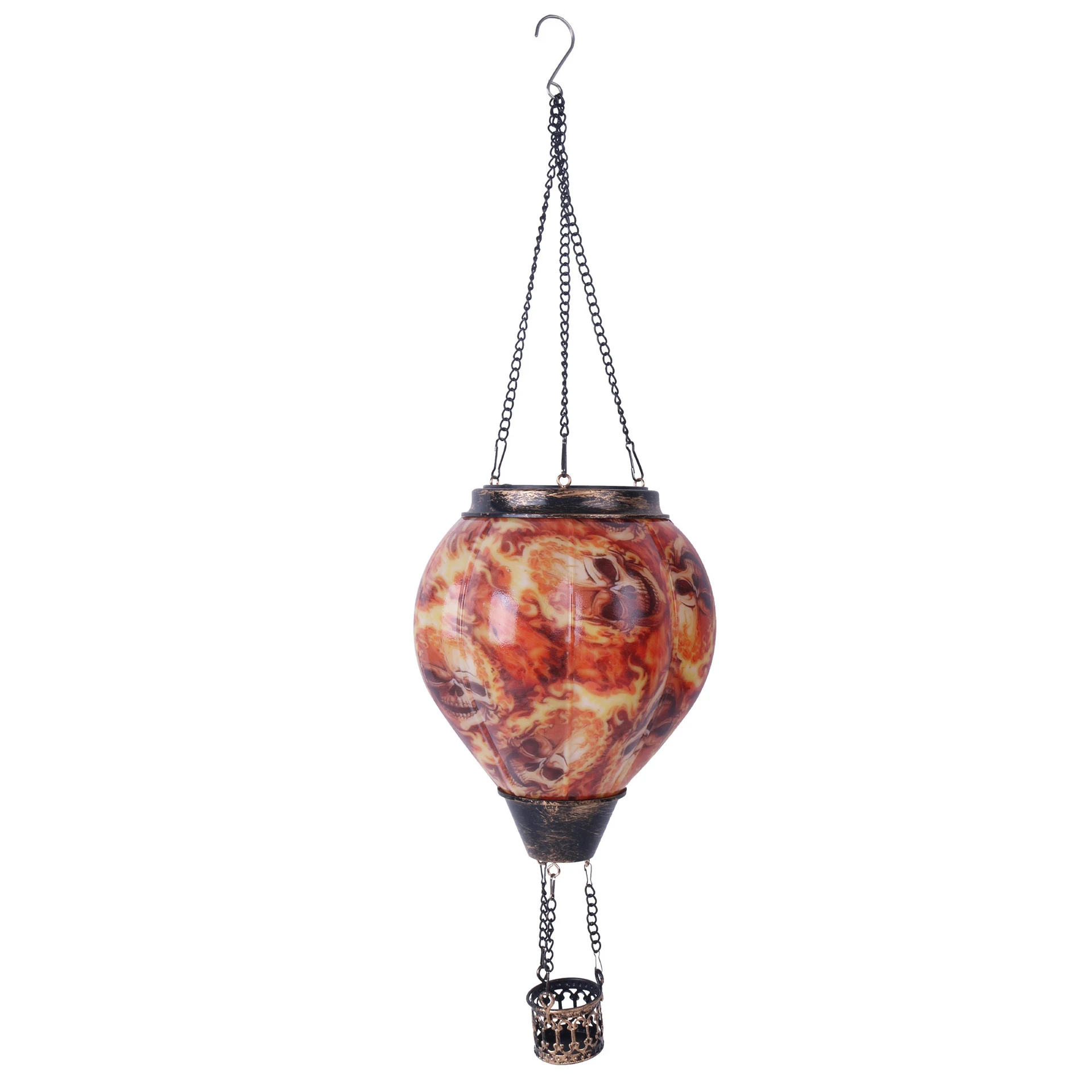 Luminária decorativa solar suspensa para exterior tipo lanterna Ambiente agradável e instalação fácil ideal para jardins e varandas — foto 22