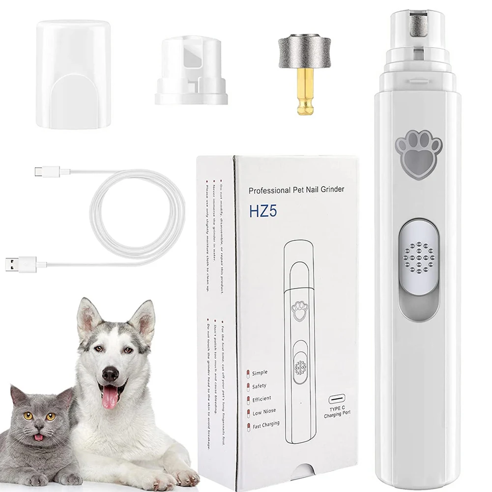 Title 15, Dog Nail Grinder 2-Speed with Polisher Electric...