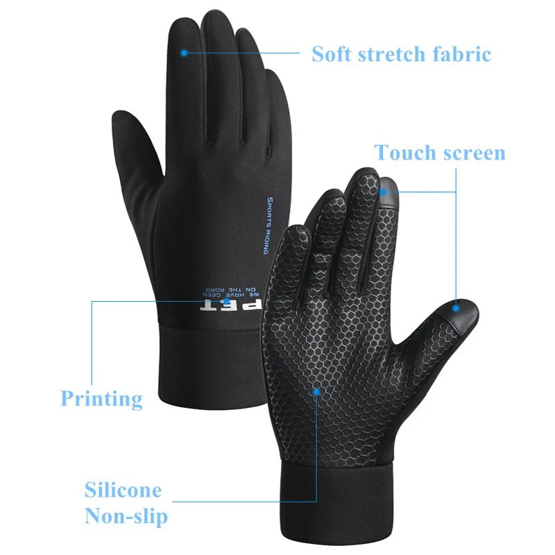 Title 1, Luvas de ciclismo de inverno masculinas Proteçã...