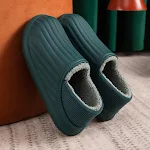 Pantofole termiche semplici in peluche da uomo e donna, calde e confortevoli per i tuoi piedi, perfette per stare a casa. — foto 14