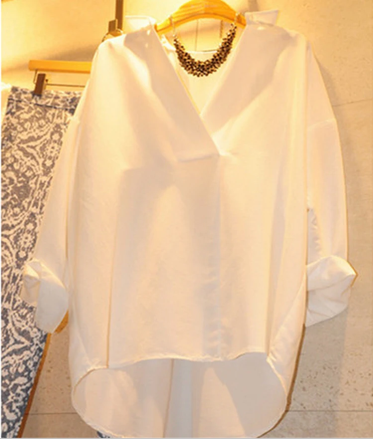 Spring new Korean women's loose cotton long-sleeved shirt. Enjoy comfortable, casual style and easy wear. Perfect for ev — photo 3