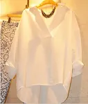 Spring new Korean women's loose cotton long-sleeved shirt. Enjoy comfortable, casual style and easy wear. Perfect for ev — photo 3